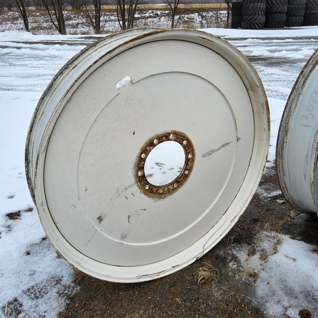 10"W x 54"D, New Holland White 10-Hole Formed Plate , -2.25" Offset