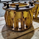 12 to 10-Hole 10.68"L Sprayer Extension, John Deere Yellow