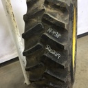 18.4/-38 Firestone Super All Traction II 23 R-1 on John Deere Yellow 8-Hole Rim with Clamp/U-Clamp (groups of 2 bolts) 75%