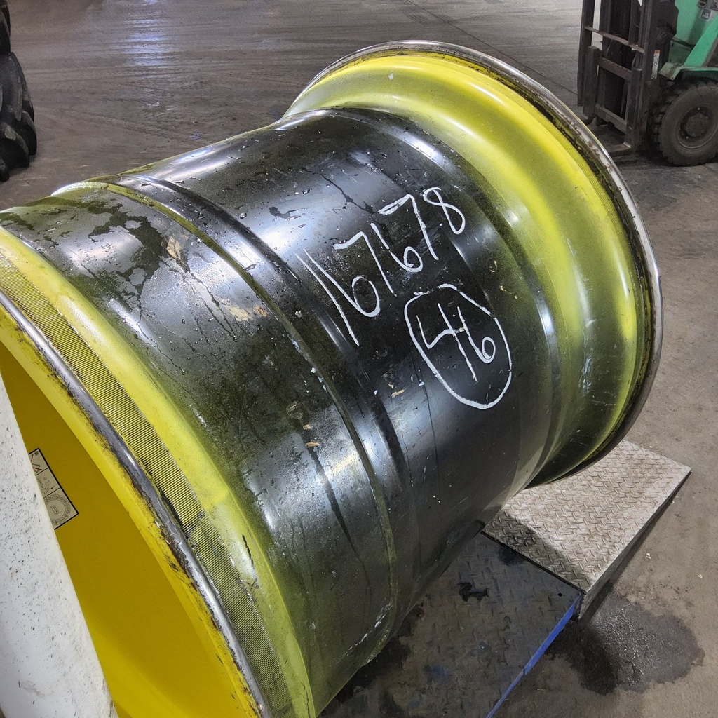 44"W x 46"D, John Deere Yellow 20-Hole Formed Plate , 1.12" Offset