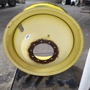 18"W x 42"D, John Deere Yellow 10-Hole Dolly Dual , -13.38" Offset