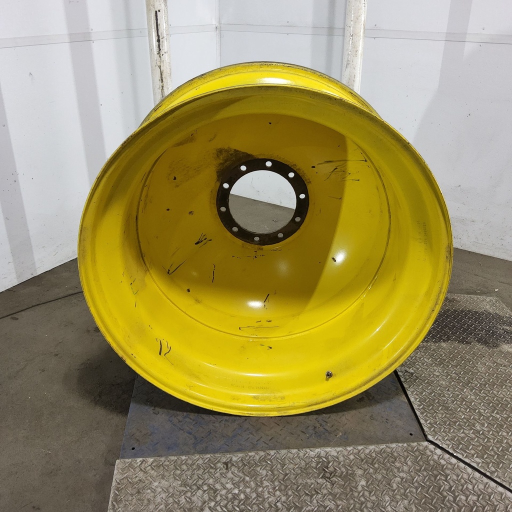 18"W x 42"D, John Deere Yellow 10-Hole Dolly Dual , -15.38" Offset