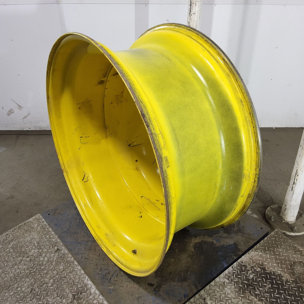 18"W x 42"D, John Deere Yellow 10-Hole Dolly Dual , -15.38" Offset
