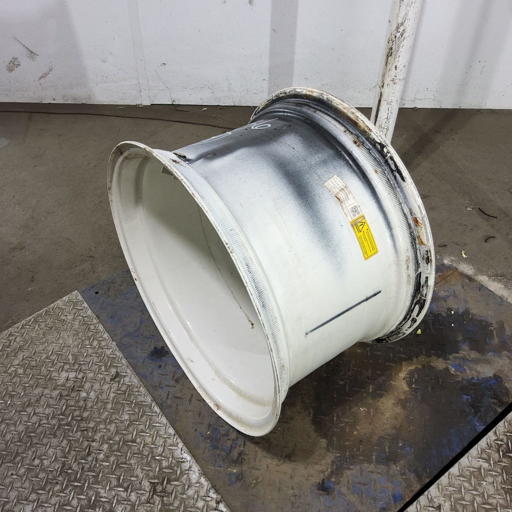 15"W x 24"D, Ford / New Holland White 6-Hole Formed Plate , -5.12" Offset