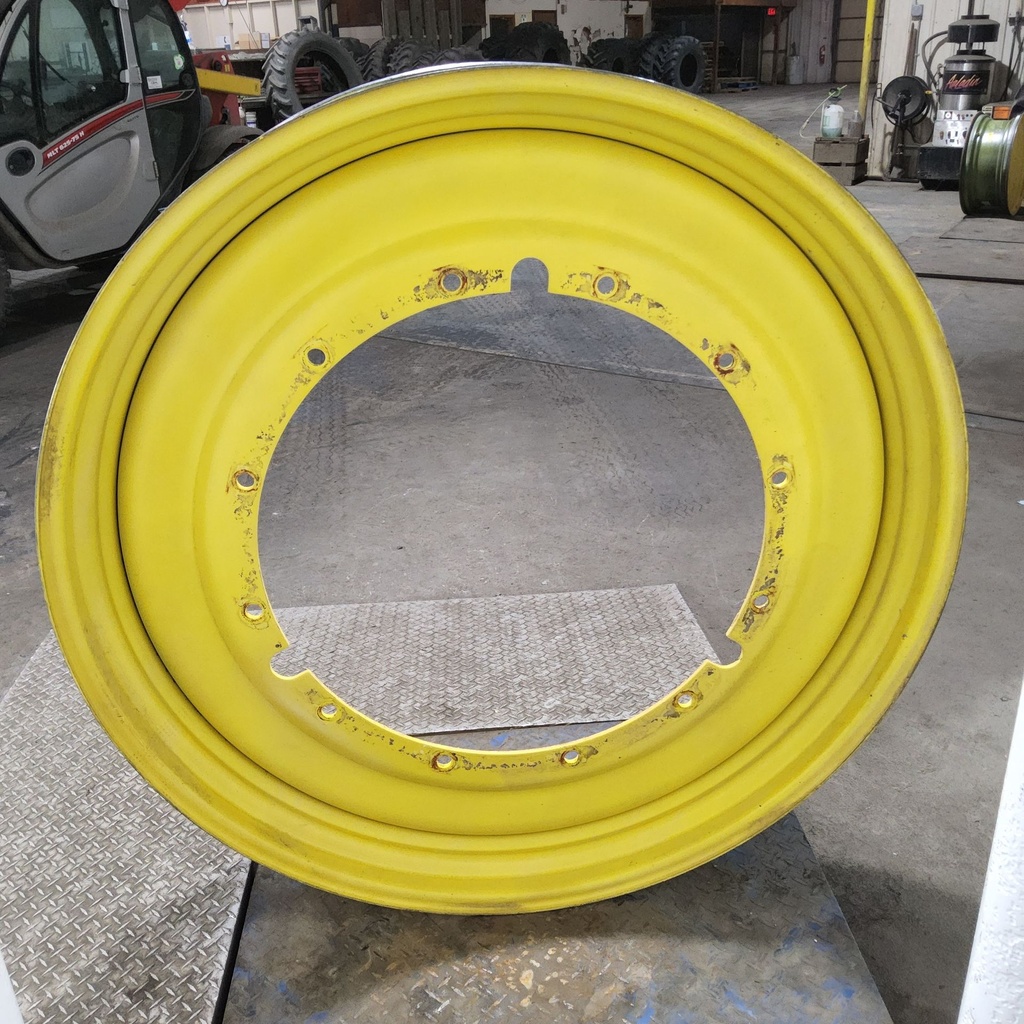 10"W x 50"D, John Deere Yellow 12-Hole Stub Disc , -3.12" Offset