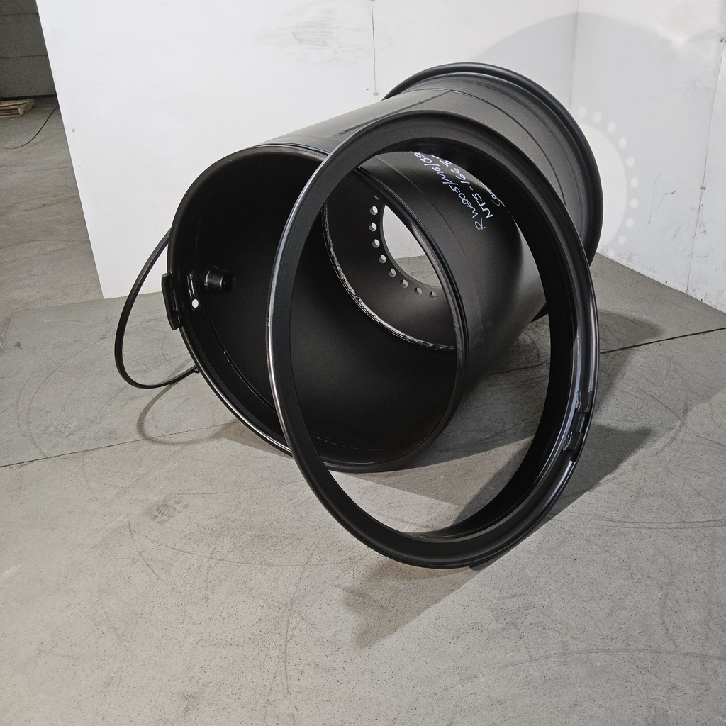 36"W x 32"D, Dead Flat Black 24-Hole 3 Piece Flat Plate , -9.75" Offset