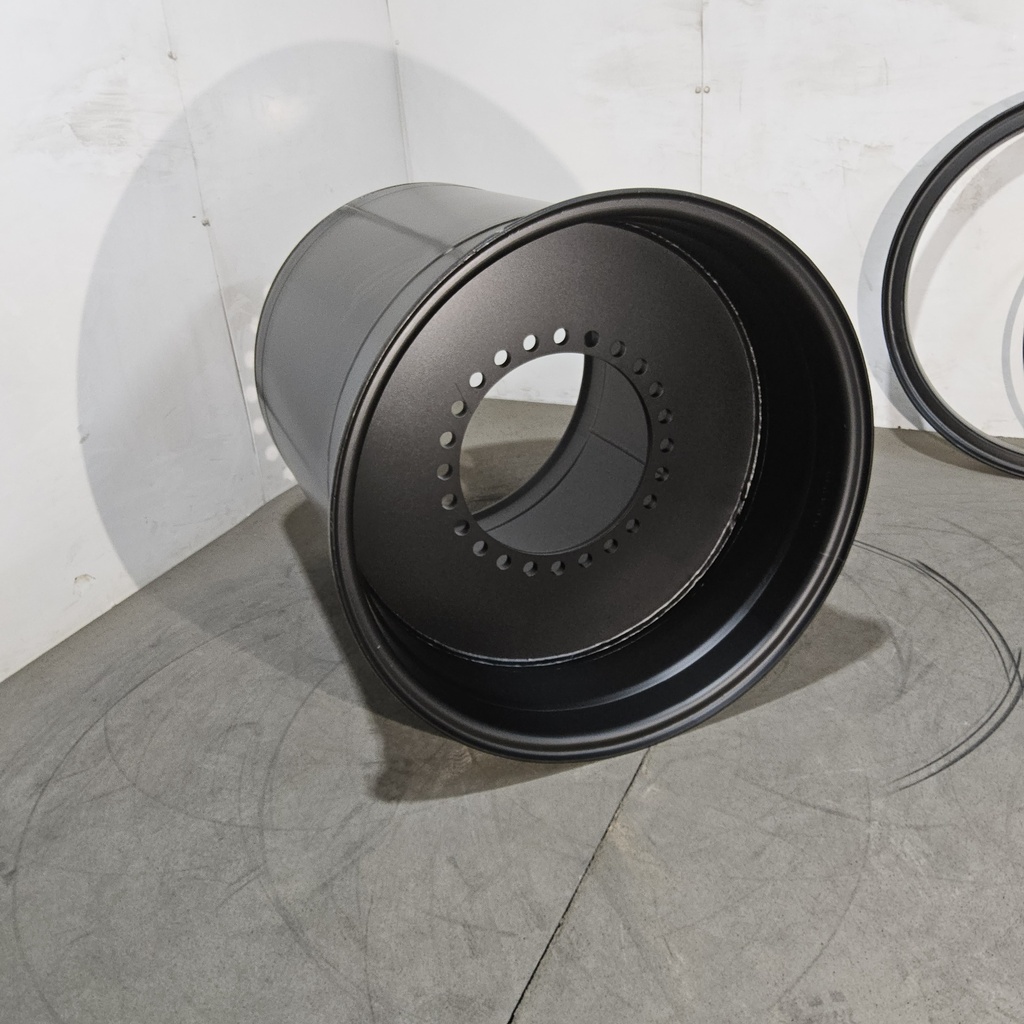 36"W x 32"D, Dead Flat Black 24-Hole 3 Piece Flat Plate , -9.75" Offset