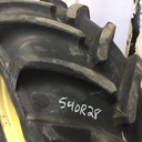 540/65R28 Michelin Multibib R-1W on John Deere Yellow 10-Hole Formed Plate 80%