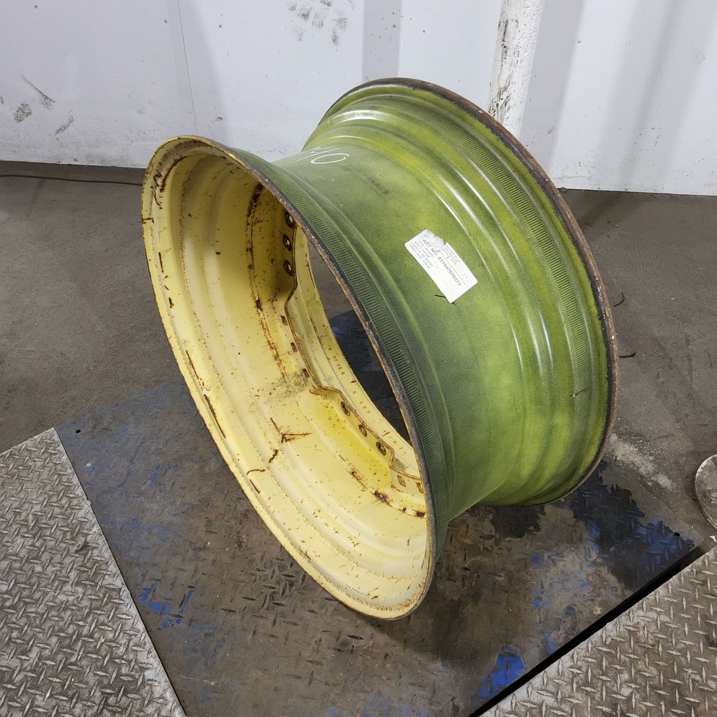 13"W x 30"D, John Deere Yellow 12-Hole Waffle Wheel (Groups of 3 bolts)