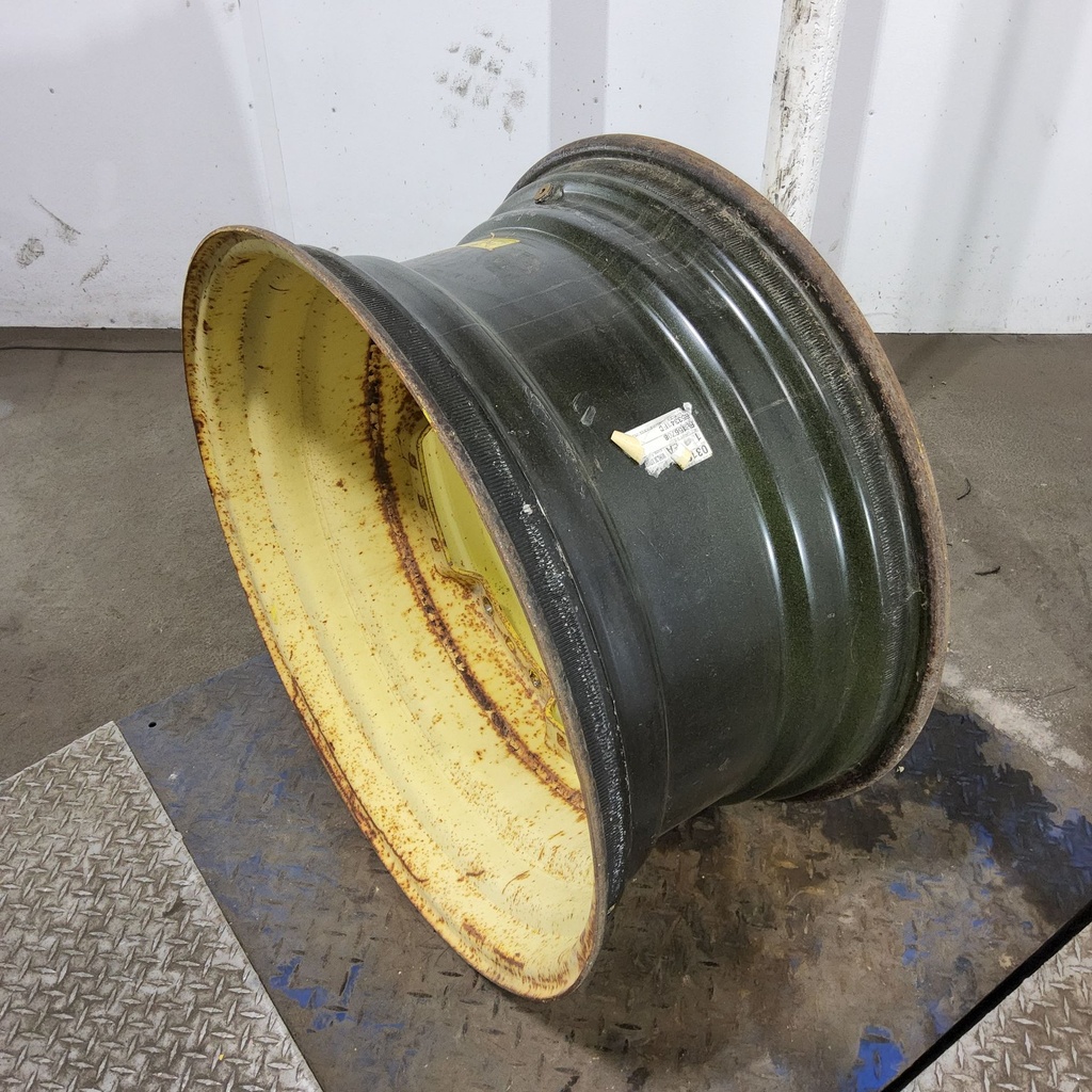 15"W x 30"D, John Deere Yellow 12-Hole Waffle Wheel (Groups of 3 bolts)
