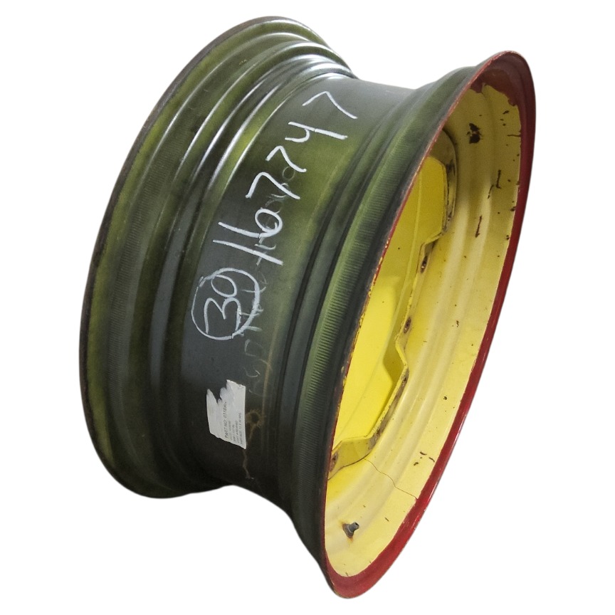 13"W x 30"D, John Deere Yellow 8-Hole Waffle Wheel (Groups of 2 Bolts)