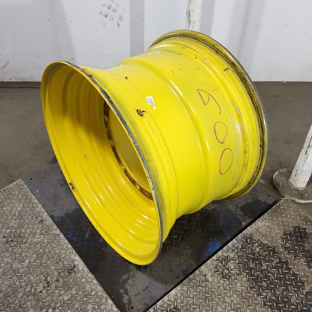 20"W x 30"D, John Deere Yellow 12-Hole Formed Plate , 1.19" Offset