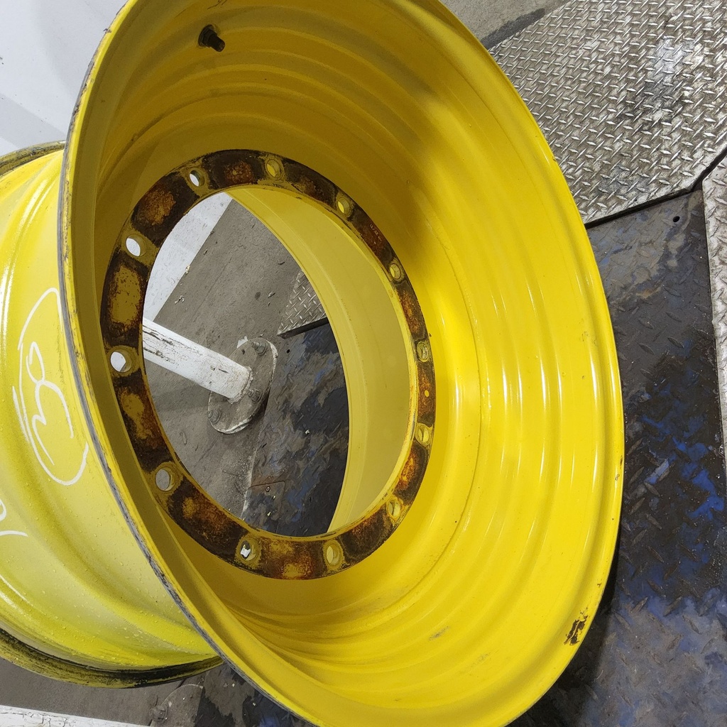 20"W x 30"D, John Deere Yellow 12-Hole Formed Plate , 1.19" Offset