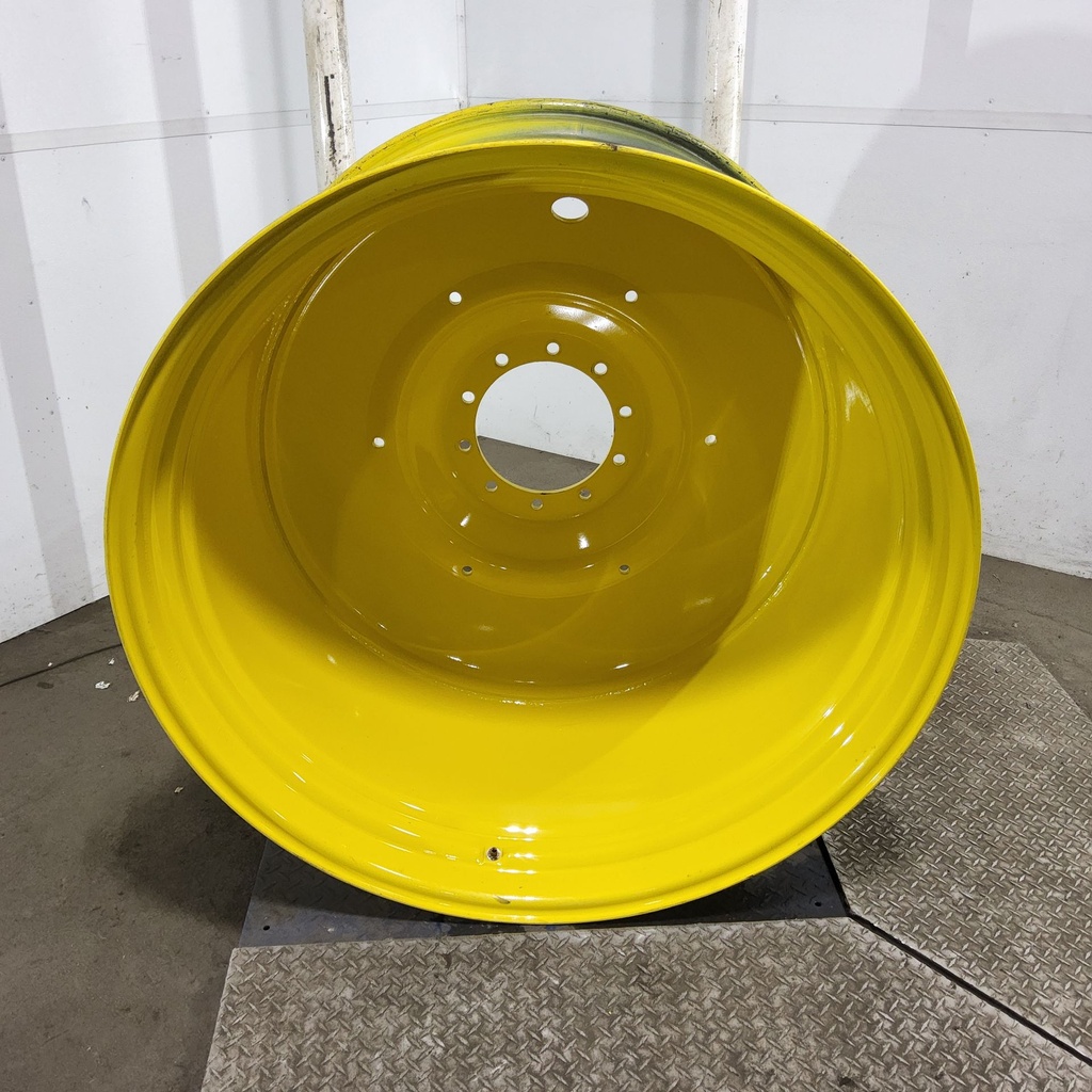 28"W x 46"D, John Deere Yellow 10-Hole Formed Plate , -14" Offset