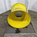 25"W x 26"D, John Deere Yellow 10-Hole Formed Plate , -0.88" Offset
