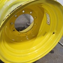 25"W x 26"D, John Deere Yellow 10-Hole Formed Plate , -0.88" Offset