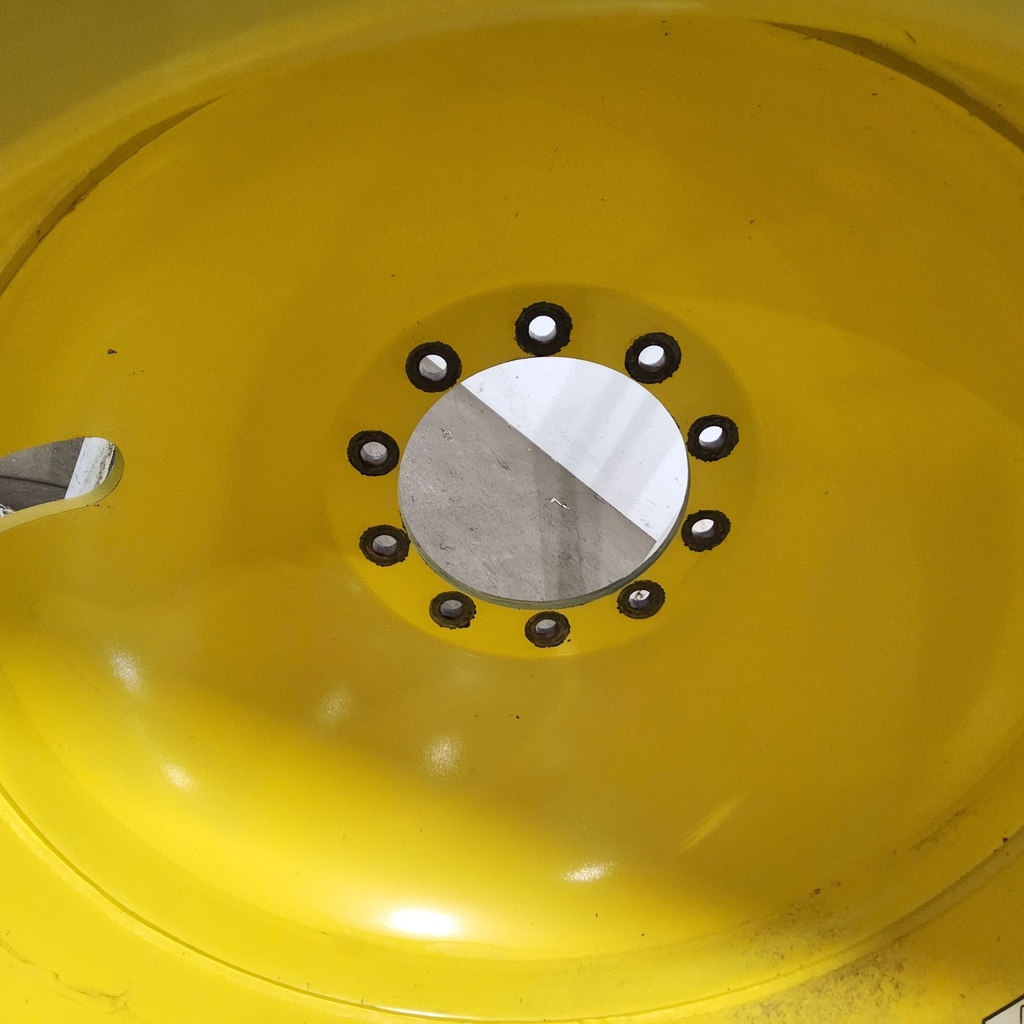 18"W x 42"D, John Deere Yellow 10-Hole Dolly Dual , -13.38" Offset