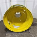 18"W x 42"D, John Deere Yellow 20-Hole Dolly Dual , -15.12" Offset