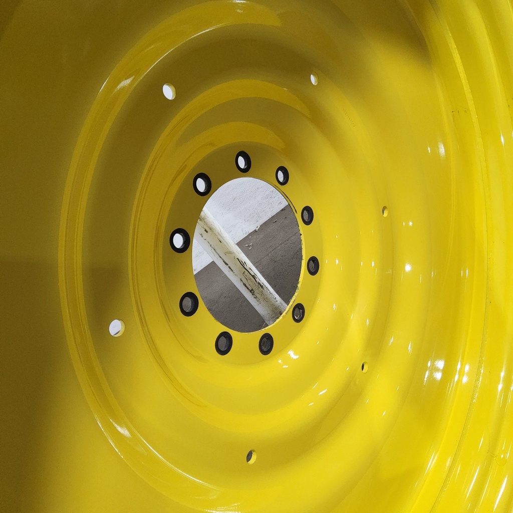 15"W x 50"D, John Deere Yellow 10-Hole Formed Plate , -6.62" Offset