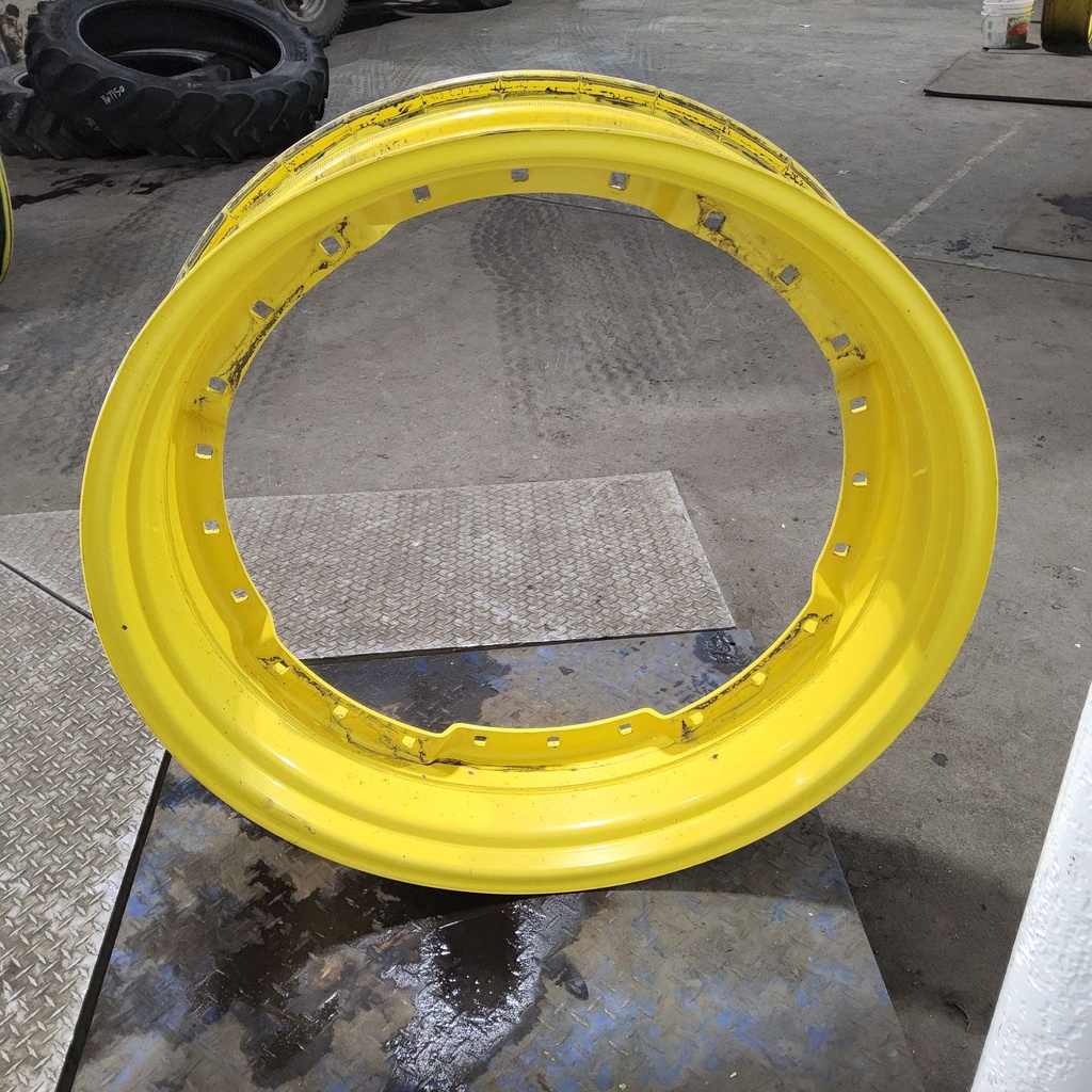 10"W x 38"D, John Deere Yellow 12-Hole Waffle Wheel (Groups of 3 bolts)