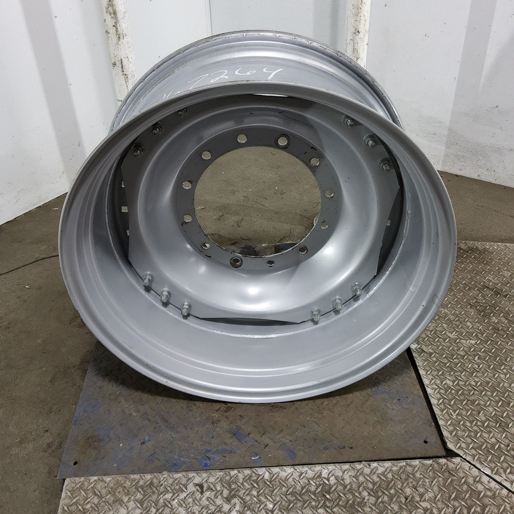 15"W x 34"D, Case IH Silver Mist 12-Hole Waffle Wheel (Groups of 3 bolts)