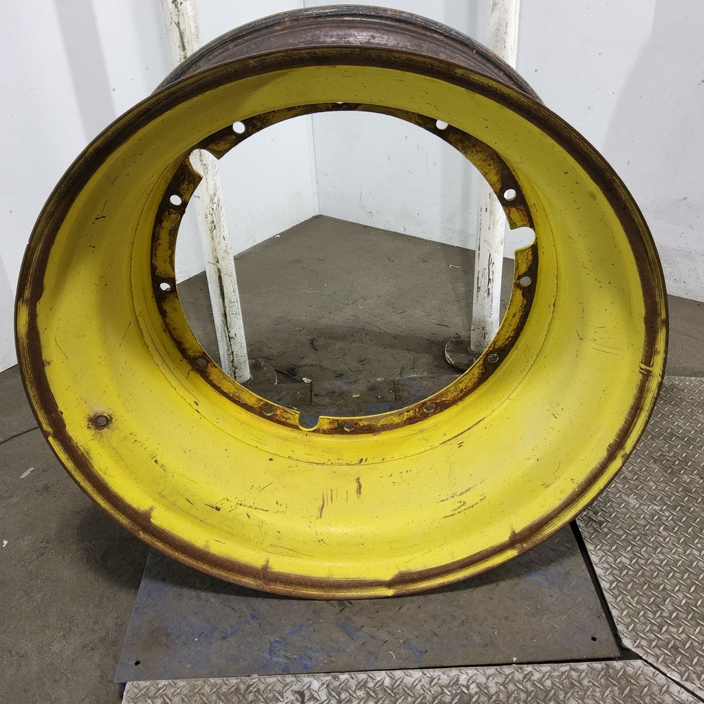 18"W x 42"D, John Deere Yellow 12-Hole Stub Disc , -6.25" Offset