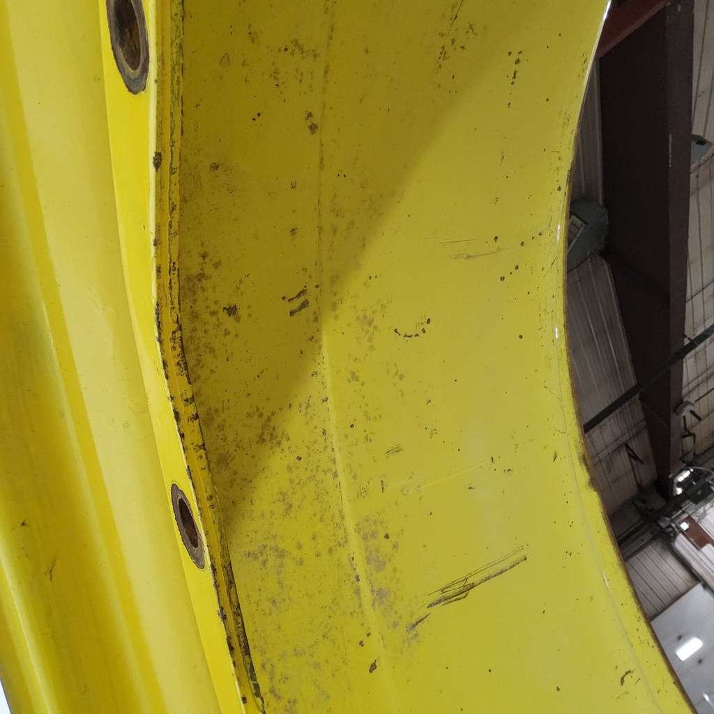 18"W x 42"D, John Deere Yellow 12-Hole Stub Disc , -6.25" Offset