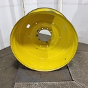 18"W x 42"D, John Deere Yellow 10-Hole Formed Plate , -9.12" Offset