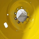 18"W x 42"D, John Deere Yellow 10-Hole Formed Plate , -9.12" Offset