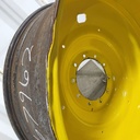 18"W x 42"D, John Deere Yellow 10-Hole Formed Plate , -9.25" Offset