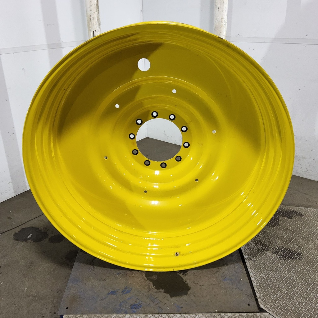 15"W x 50"D, John Deere Yellow 10-Hole Formed Plate , -6.62" Offset