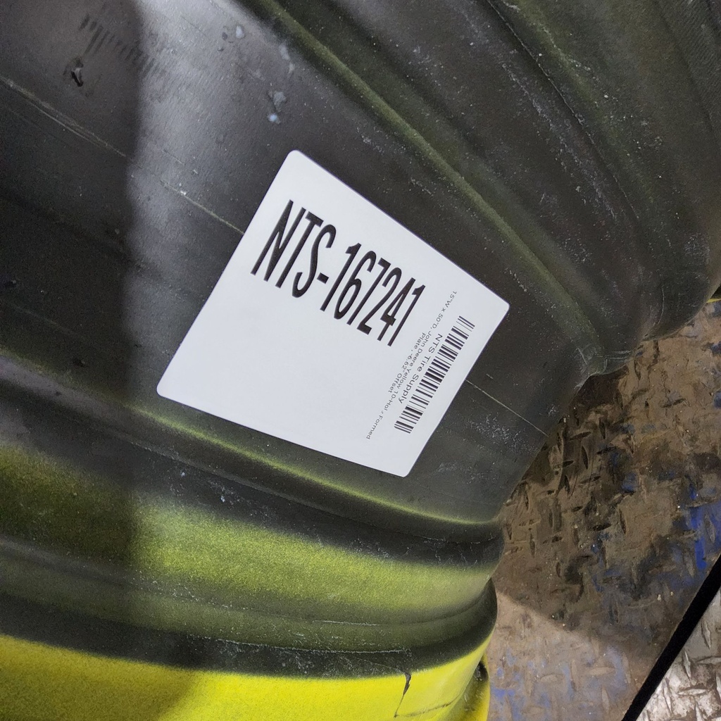 15"W x 50"D, John Deere Yellow 10-Hole Formed Plate , -6.62" Offset