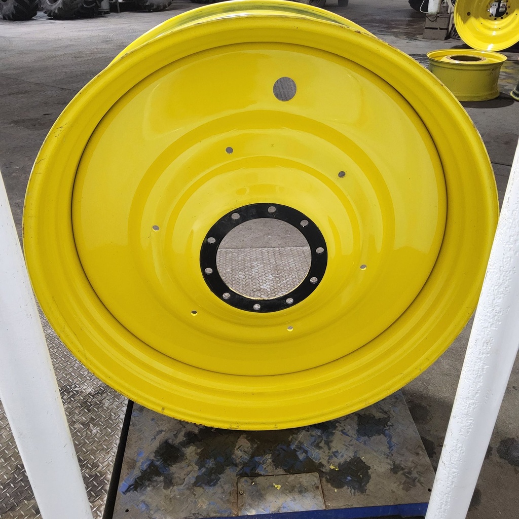 15"W x 50"D, John Deere Yellow 10-Hole Formed Plate , -6.62" Offset