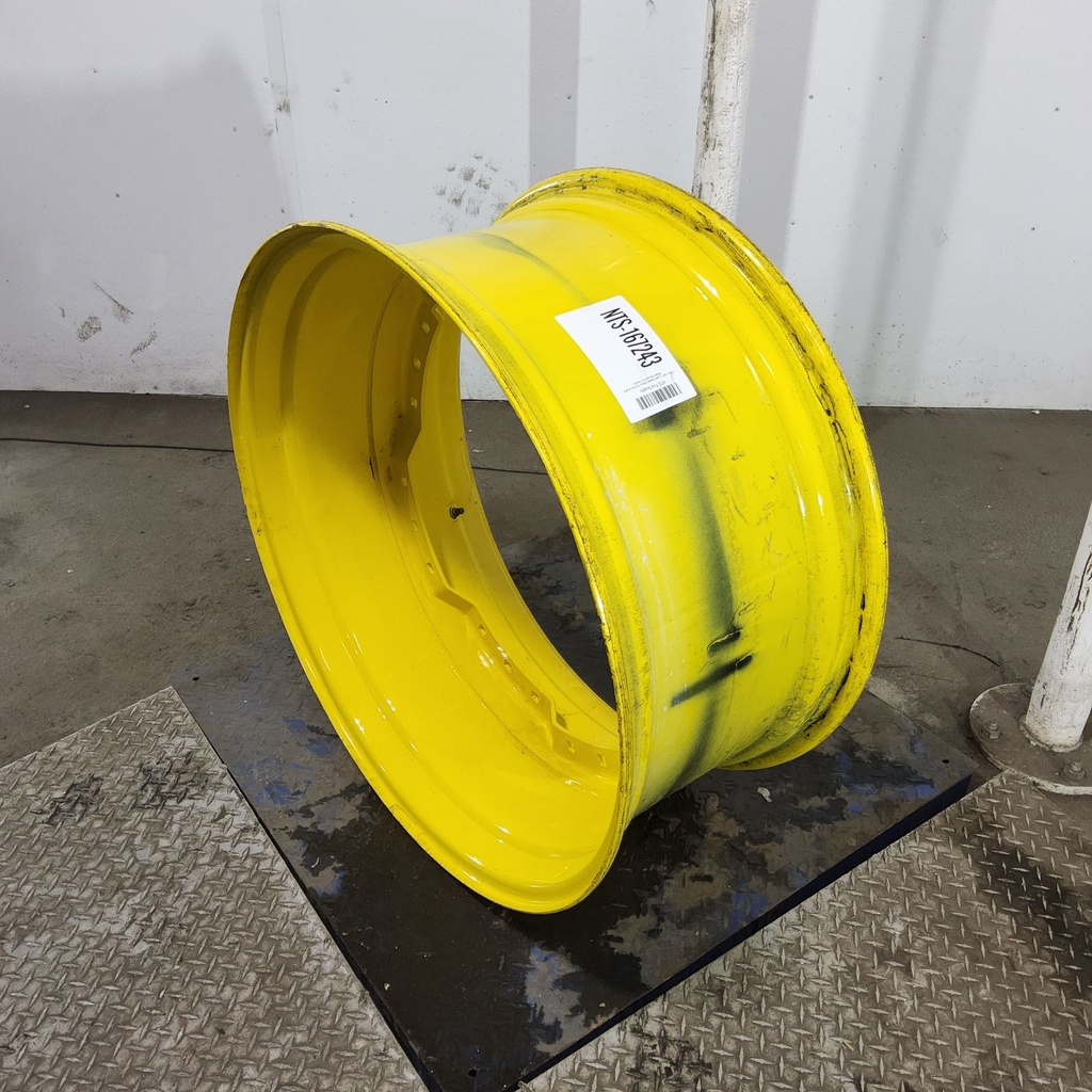 15"W x 34"D, John Deere Yellow 12-Hole Waffle Wheel (Groups of 3 bolts)