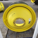 18"W x 42"D, John Deere Yellow 20-Hole Dolly Dual , -15.12" Offset