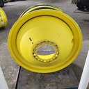 18"W x 42"D, John Deere Yellow 20-Hole Dolly Dual , -15.12" Offset