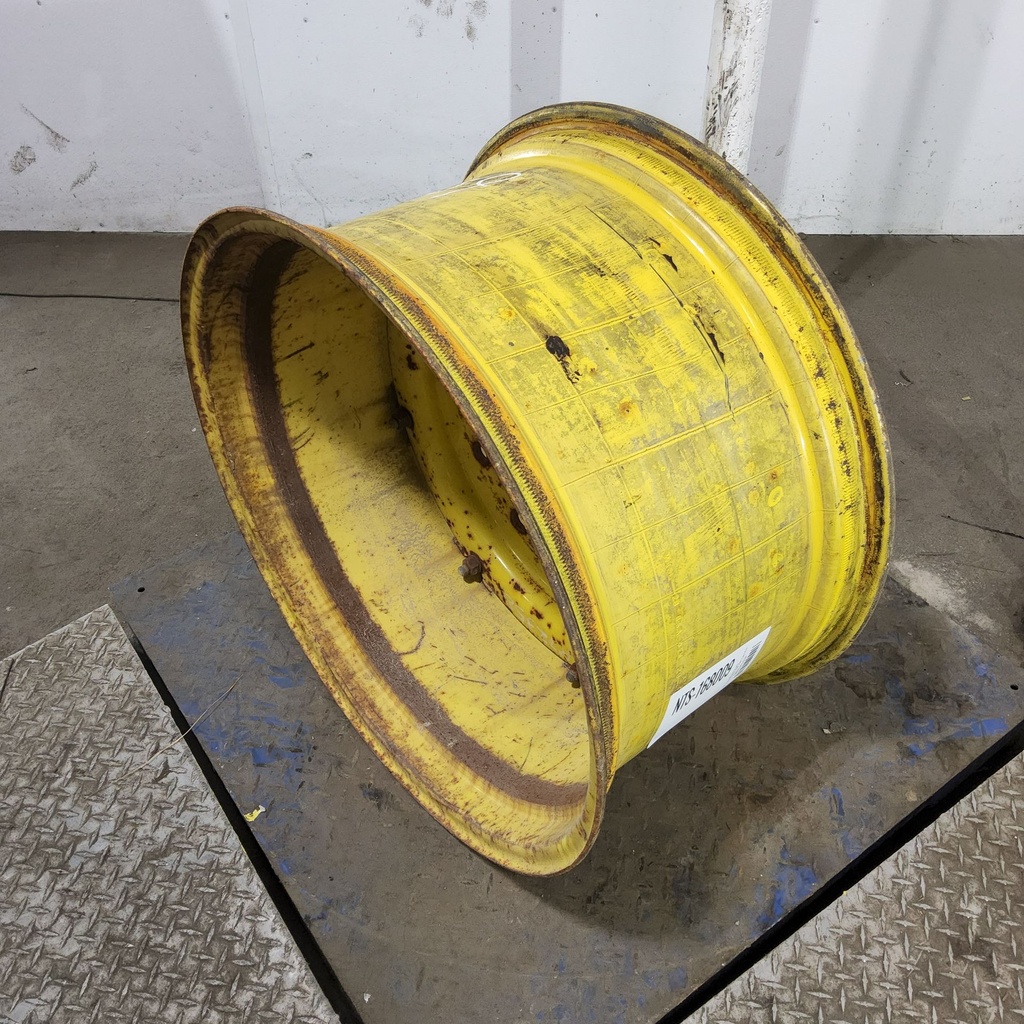 15"W x 28"D, John Deere Yellow 8-Hole Rim with Clamp/Loop Style