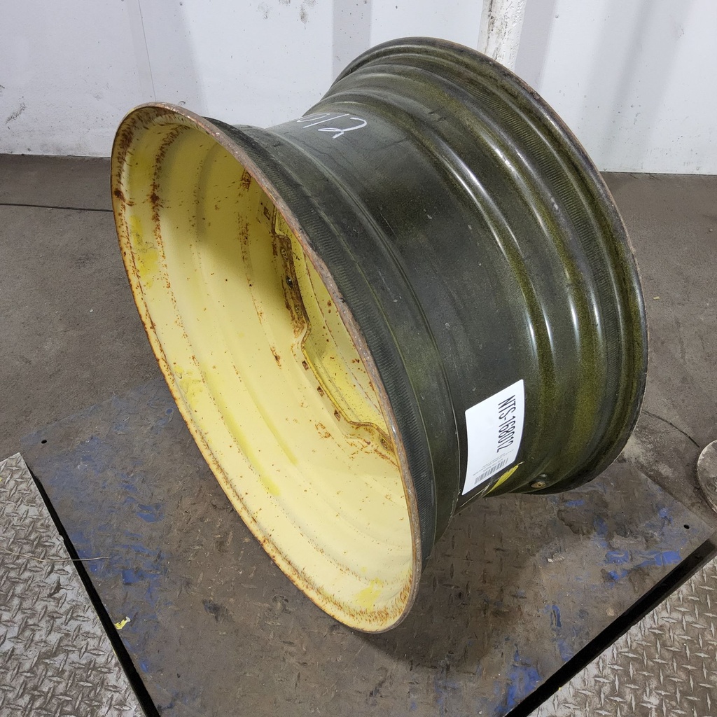 15"W x 30"D, John Deere Yellow 12-Hole Waffle Wheel (Groups of 3 bolts)