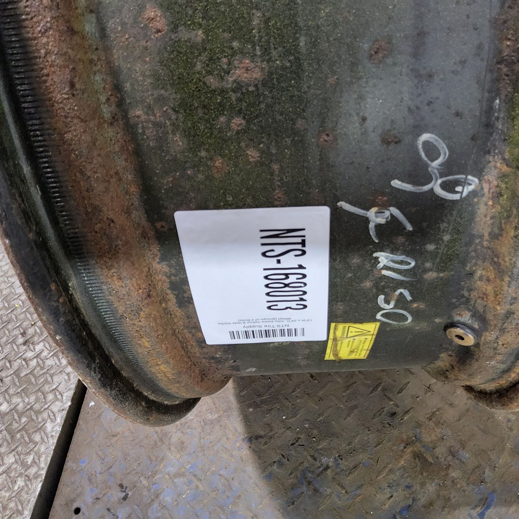 13"W x 34"D, John Deere Yellow 8-Hole Waffle Wheel (Groups of 2 Bolts)