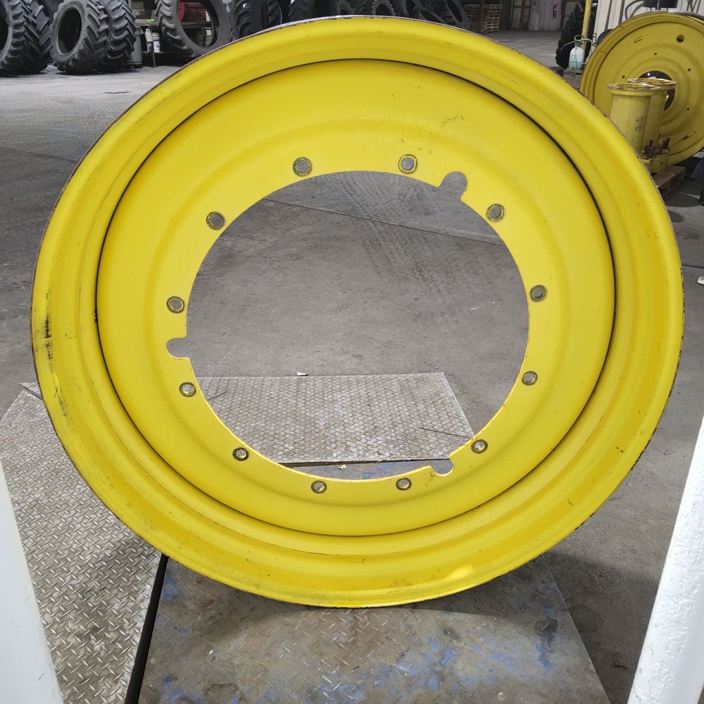 15"W x 50"D, John Deere Yellow 12-Hole Stub Disc , -3.38" Offset
