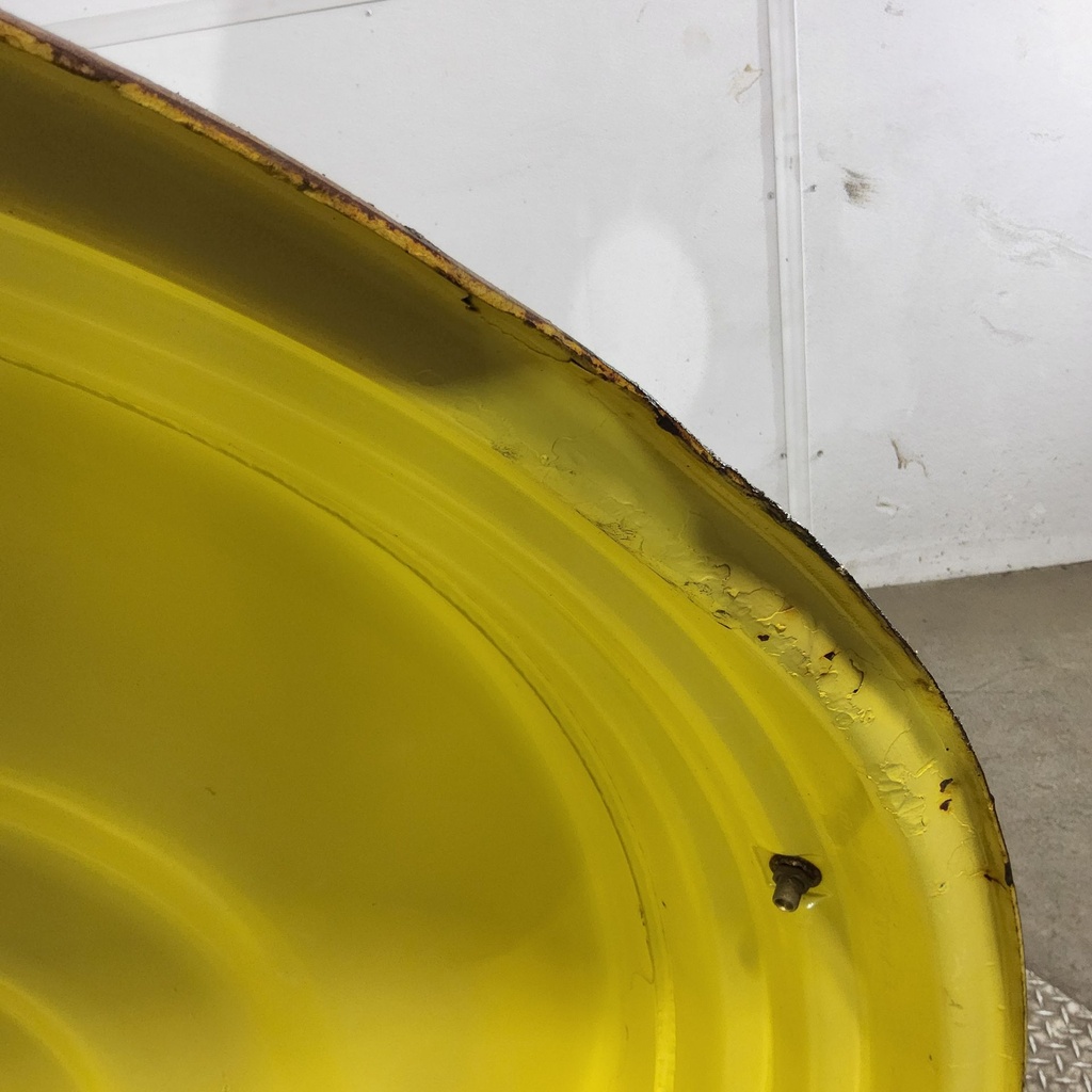 15"W x 50"D, John Deere Yellow 10-Hole Formed Plate , -6.88" Offset