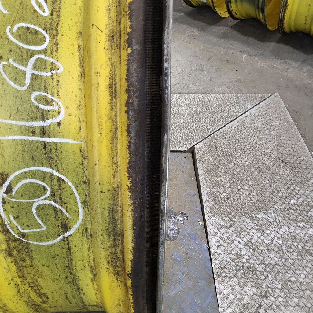 15"W x 50"D, John Deere Yellow 10-Hole Formed Plate , -6.75" Offset