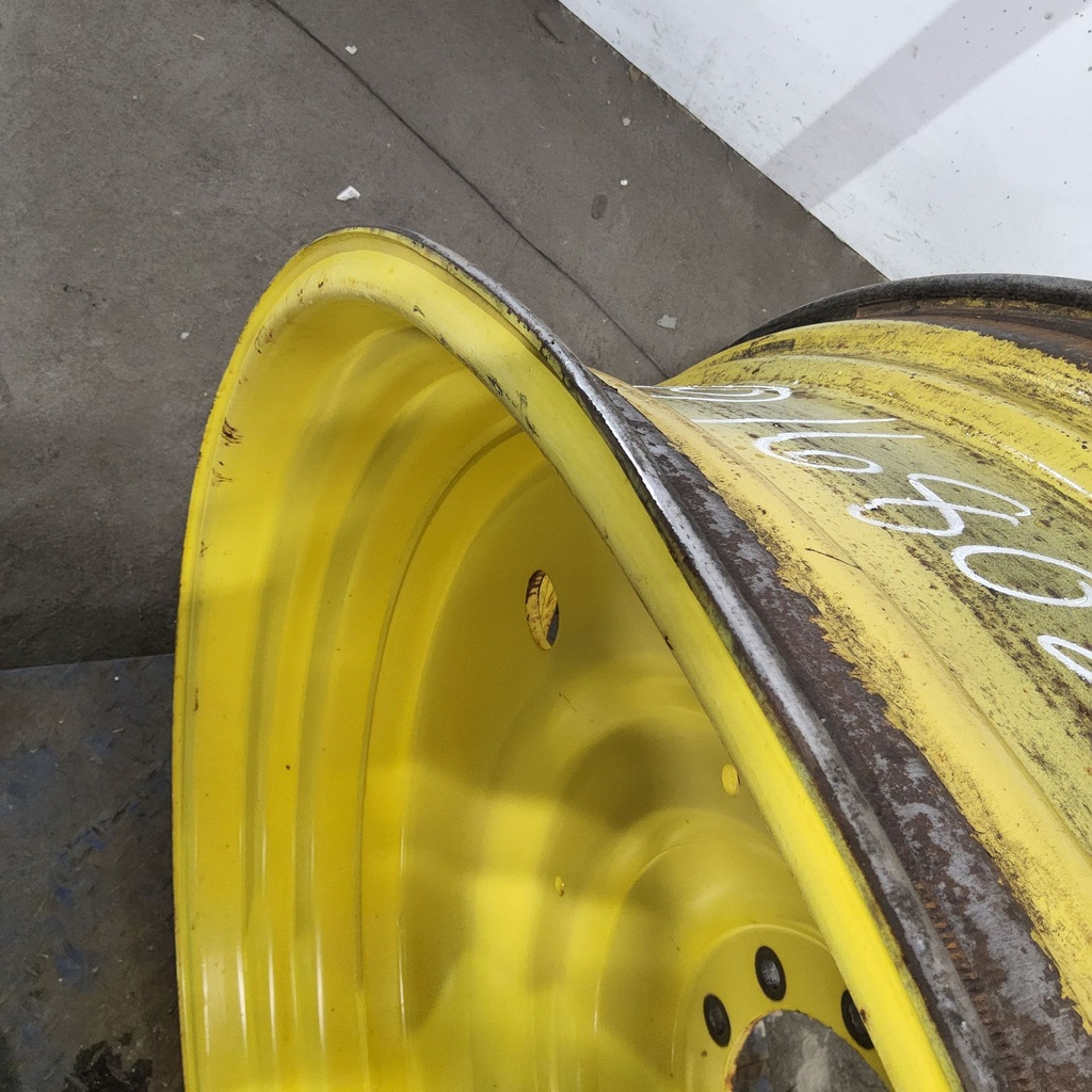 15"W x 50"D, John Deere Yellow 10-Hole Formed Plate , -6.75" Offset