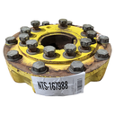 10-Hole Wedg-Lok OE Style, 4.72" (120mm) axle, John Deere Yellow