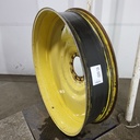 12"W x 54"D, John Deere Yellow 10-Hole Formed Plate , -9.25" Offset