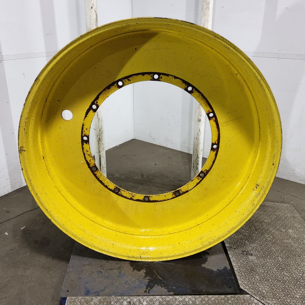 12"W x 54"D, John Deere Yellow 12-Hole Stub Disc , -3.25" Offset