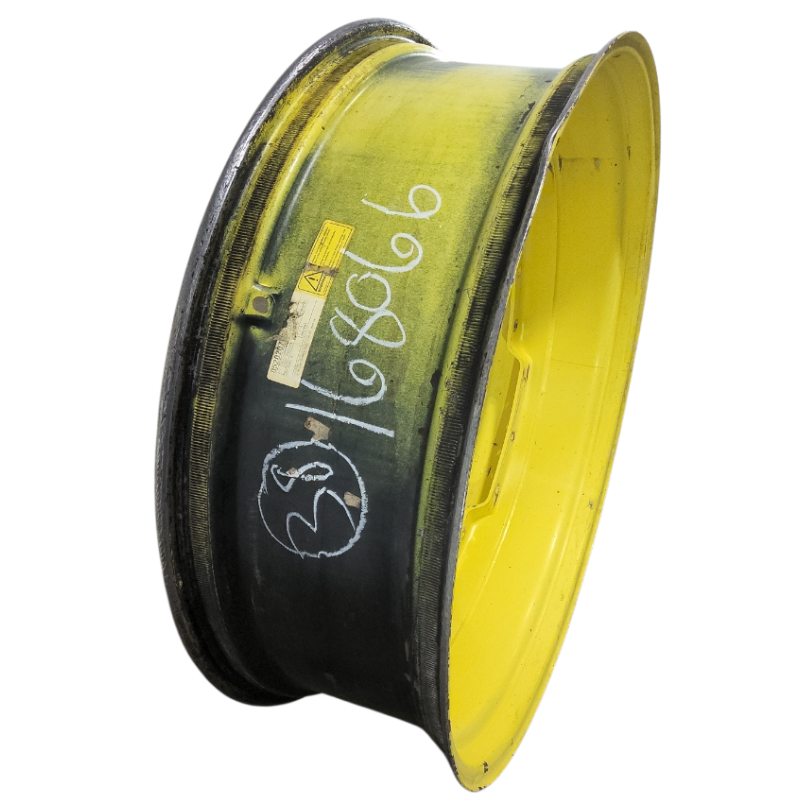 12"W x 38"D, John Deere Yellow 12-Hole Waffle Wheel (Groups of 3 bolts)