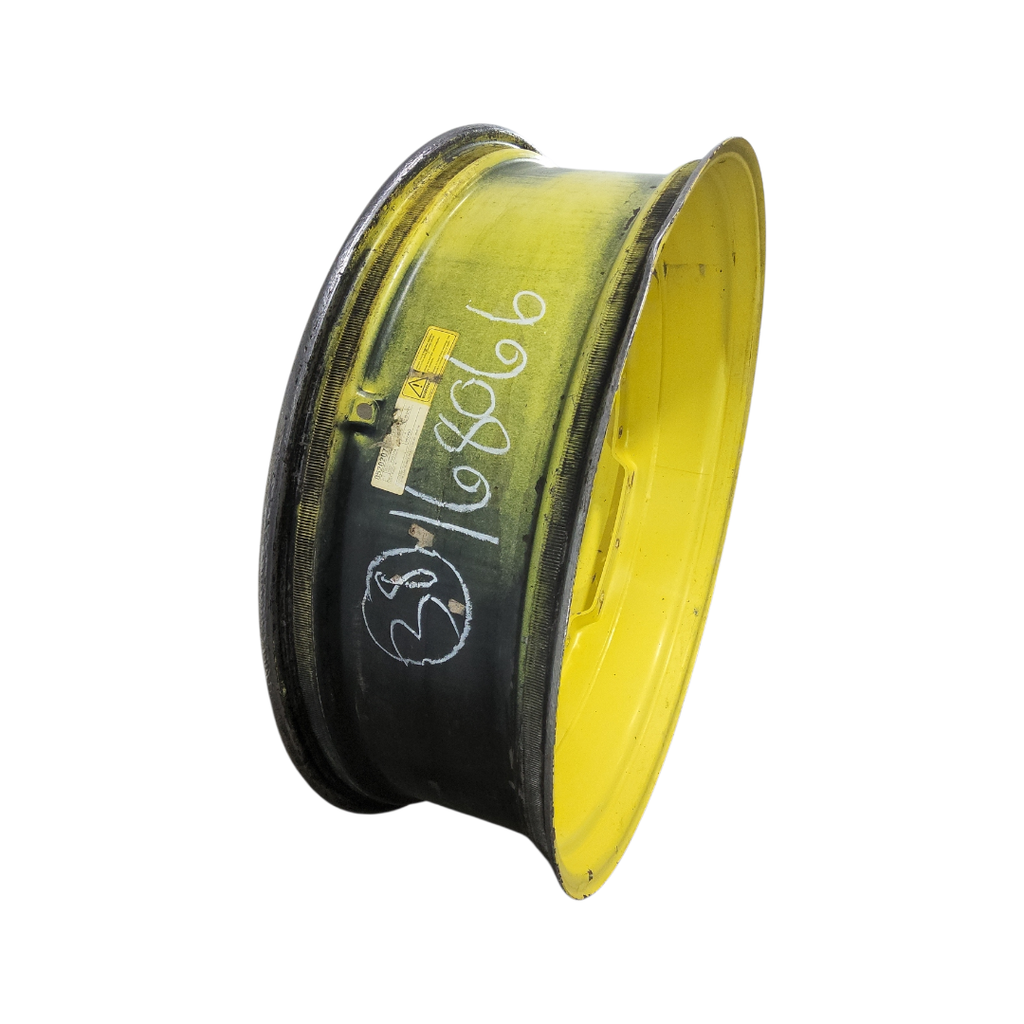 12"W x 38"D, John Deere Yellow 12-Hole Waffle Wheel (Groups of 3 bolts)