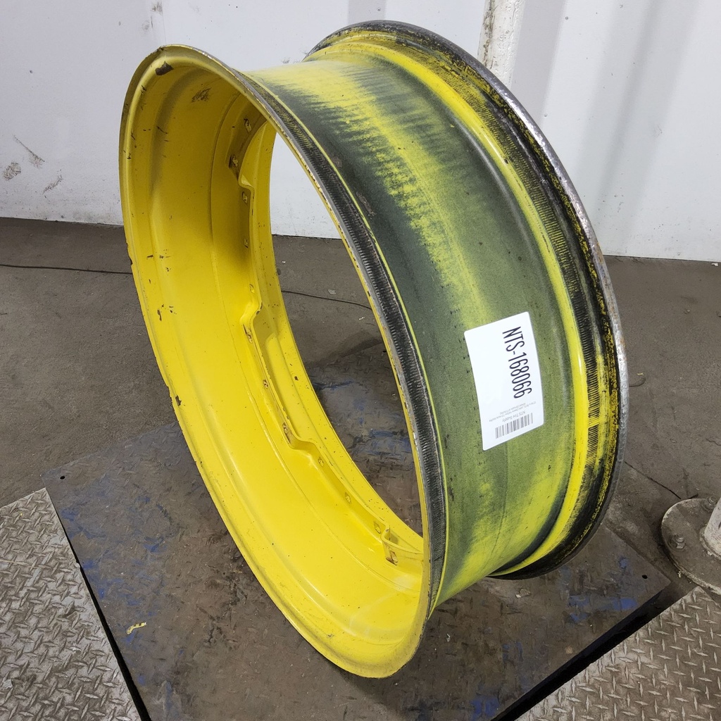 12"W x 38"D, John Deere Yellow 12-Hole Waffle Wheel (Groups of 3 bolts)