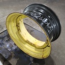 15"W x 30"D, John Deere Yellow 12-Hole Waffle Wheel (Groups of 3 bolts)